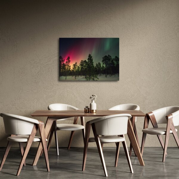Obraz zorzy polarnej (70x50 cm)
