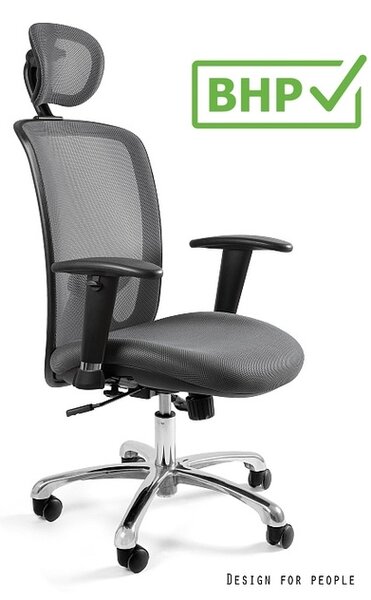 Ergonomiczny fotel biurowy Expander, tkanina kolor, zgodny z normą BHP