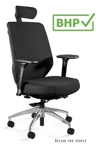 Ergonomiczny fotel biurowy Hero B-SM-2327 tkanina, zgodny z normą BHP