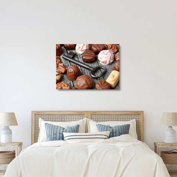 Obraz czekolady i kluczy (70x50 cm)