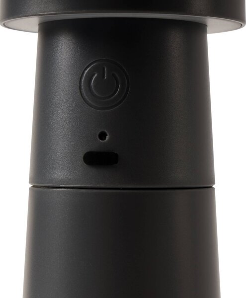 Lampa stołowa LED Pepper Lucande, aluminiowy / szary / cynkowy, salon / jadalnia, tworzywo sztuczne, nowoczesny