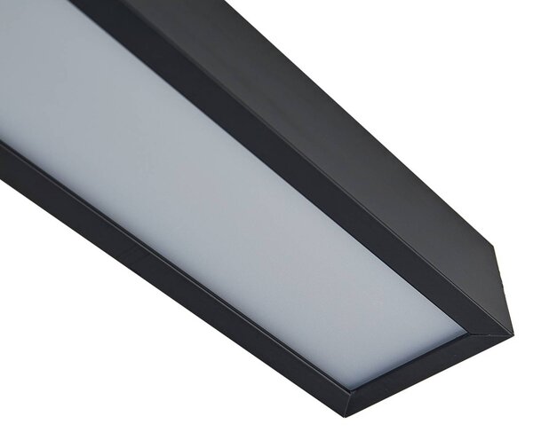 Kinkiet Zafira Lucande, czarny, łazienka, aluminium, nowoczesny
