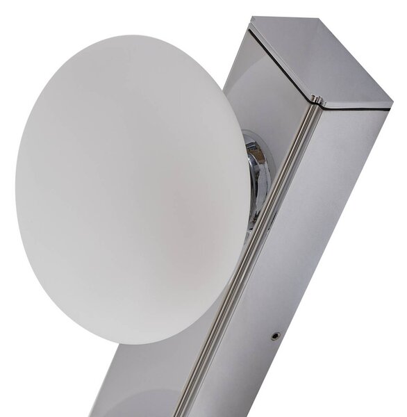 Kinkiet Myrra Lucande, chromowy / srebrny, łazienka, aluminium, nowoczesny