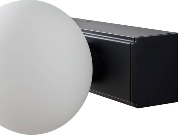 Kinkiet Myrra Lucande, czarny, łazienka, aluminium, nowoczesny