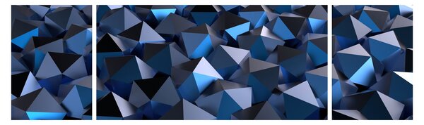 Obraz abstrakcji (170x50 cm)