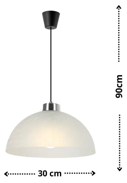 Chromowana nowoczesna lampa wisząca - N6-A09