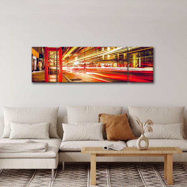 Obraz czerwonej budki telefonicznej w Londynie (170x50 cm)