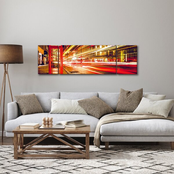 Obraz czerwonej budki telefonicznej w Londynie (170x50 cm)