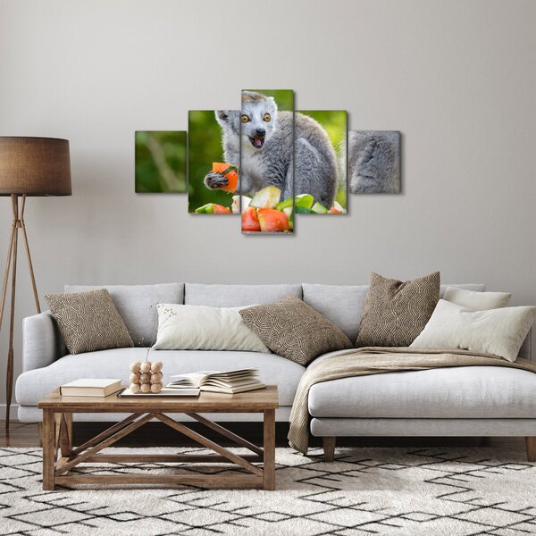 Obraz lemura (125x70 cm)