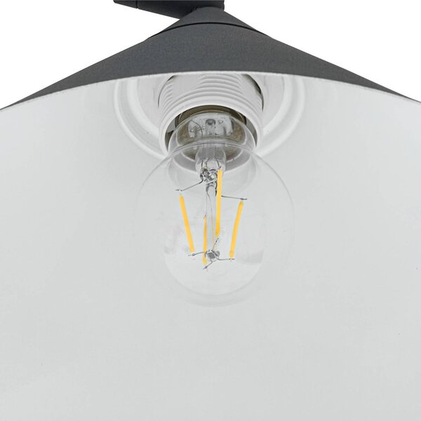 Lampa stojąca Triangolo Lindby, czarny, salon / jadalnia, metal, nowoczesny