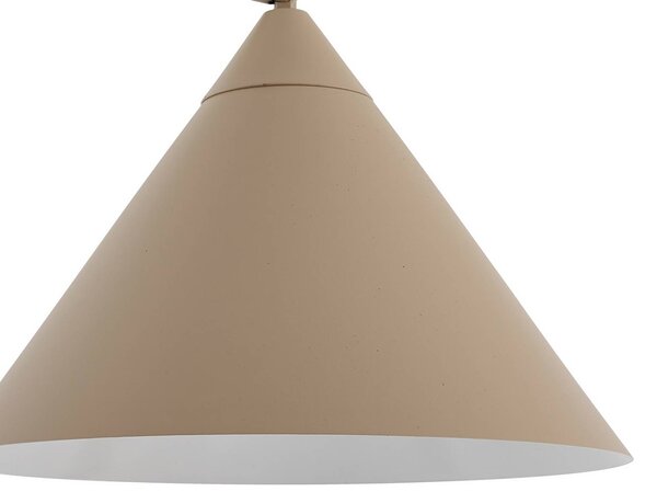 Lampa stojąca Triangolo Lindby, kremowy / amber, salon / jadalnia, metal, nowoczesny