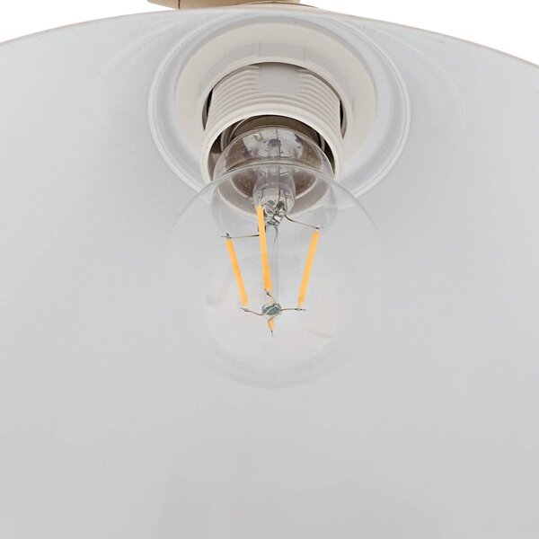 Lampa stojąca Triangolo Lindby, kremowy / amber, salon / jadalnia, metal, nowoczesny
