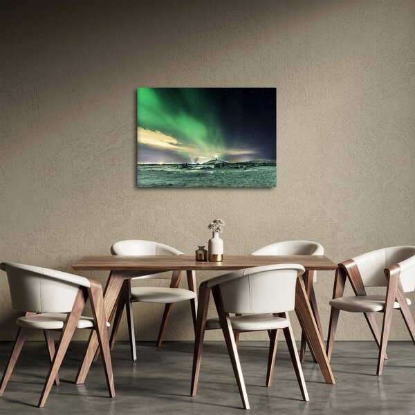 Obraz zorzy polarnej (70x50 cm)