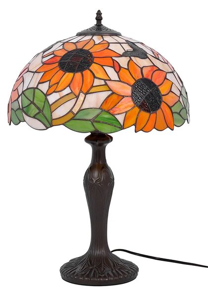 Dekoracyjna lampa stołowa witrażowa - 3X A661 S0-W44