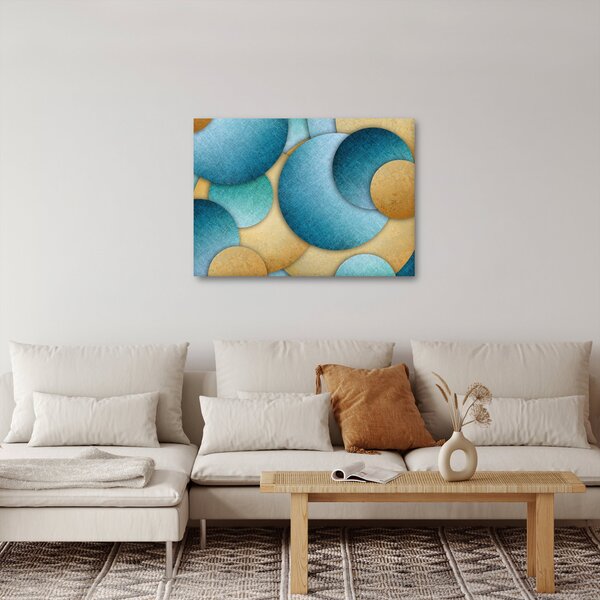 Obraz kręgów abstrakcji (70x50 cm)
