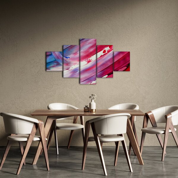 Obraz - różowo - niebieskie kolory (125x70 cm)