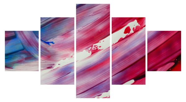 Obraz - różowo - niebieskie kolory (125x70 cm)