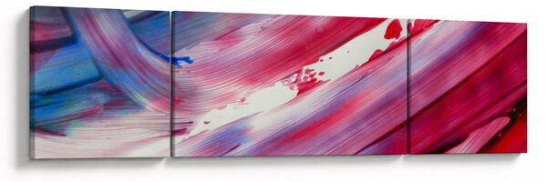 Obraz - różowo - niebieskie kolory (170x50 cm)