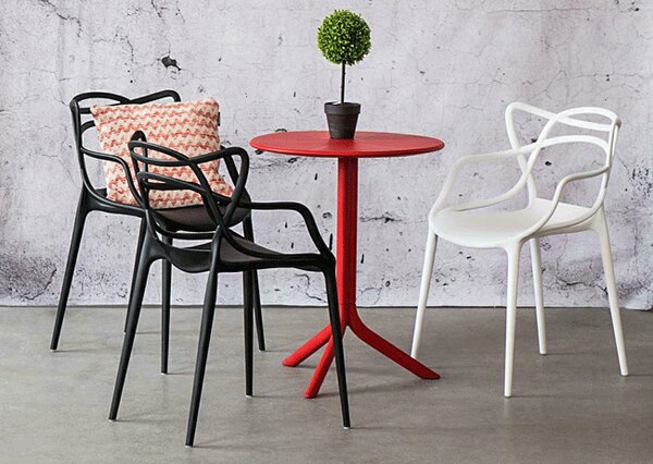 Limonkowe minimalistyczne krzesło ażurowe A2-R72
