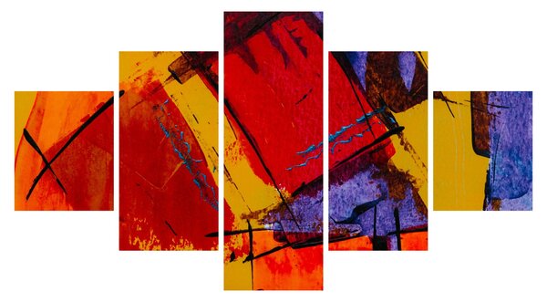 Obraz abstrakcji (125x70 cm)