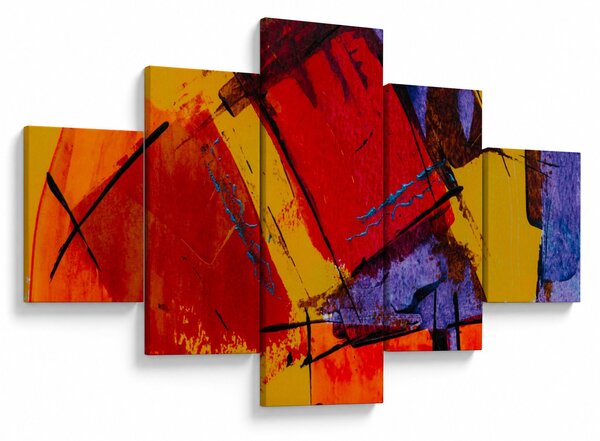 Obraz abstrakcji (125x70 cm)