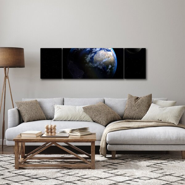 Obraz planety Ziemia (170x50 cm)