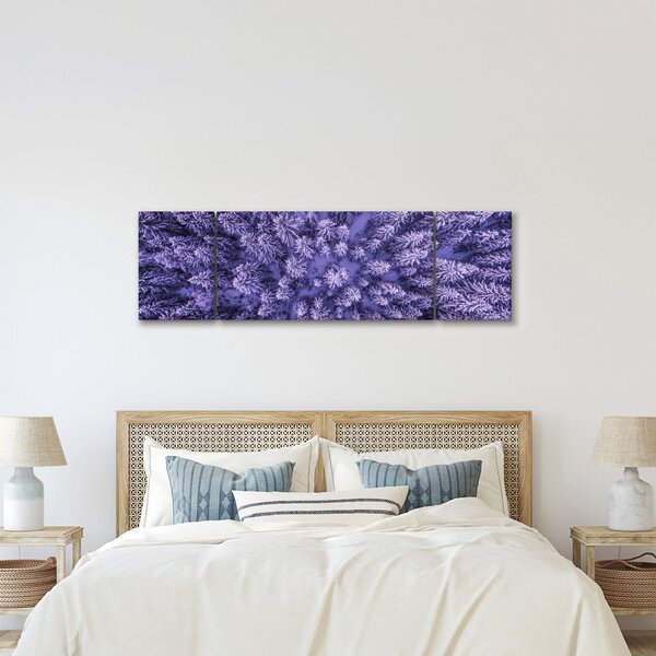 Obraz ośnieżonych drzew (170x50 cm)