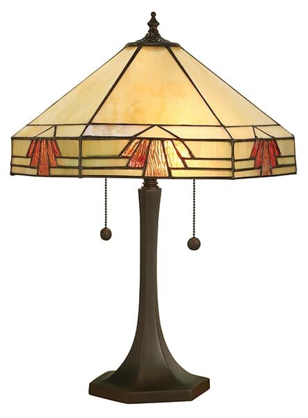 Lampa stołowa Nevada - Interiors - beżowy klosz