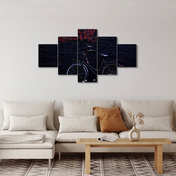 Obraz roweru w Amsterdamie (125x70 cm)