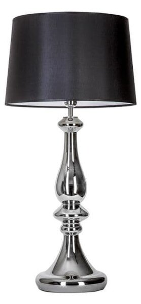 Lampa stołowa glamour - Louvre Platinum 4concepts - srebrna podstawa