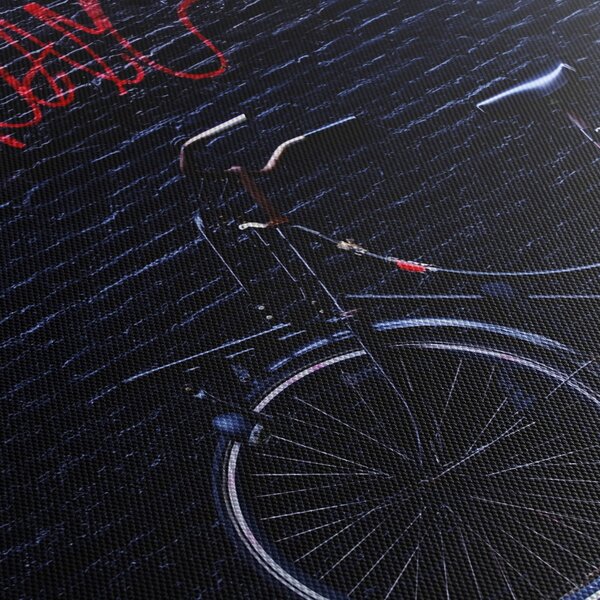 Obraz roweru w Amsterdamie (125x70 cm)