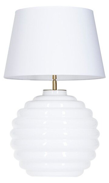 Lampa stołowa Saint Tropez Biała - 4concepts - biała, szklana