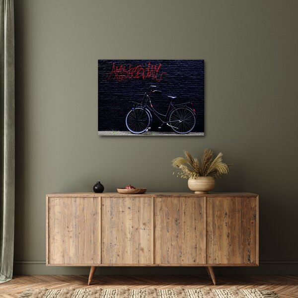 Obraz roweru w Amsterdamie (70x50 cm)