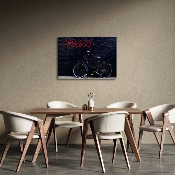 Obraz roweru w Amsterdamie (70x50 cm)