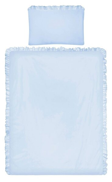 Belisima Dziecięca pościel bawełniana do łóżeczka Pure niebieski, 90 x 120 cm, 40 x 60 cm