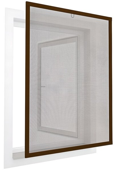Moskitiera EASY LIFE Alu (120 x 140) Brązowy