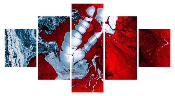 Obraz abstrakcyjnych plam (125x70 cm)