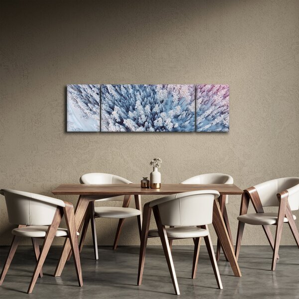 Obraz ośnieżonych drzew (170x50 cm)