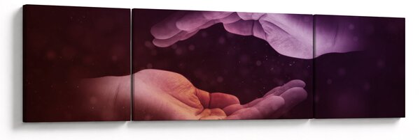 Obraz dłoni (170x50 cm)