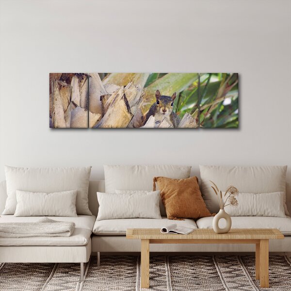 Obraz wiewiórki na drzewie (170x50 cm)