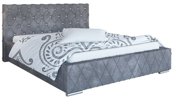 Pojedyncze łóżko tapicerowane 90x200 Loban 3X - 36 kolorów
