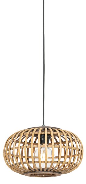 Orientalna lampa wisząca bambusowa 32 cm - Amira Oswietlenie wewnetrzne