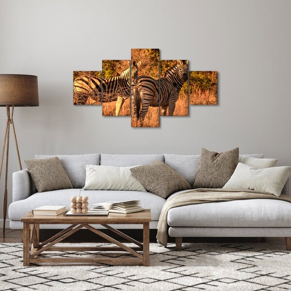 Obraz zebr (125x70 cm)