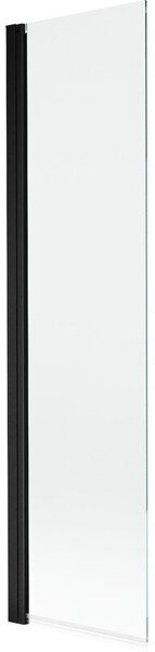Mexen Mist parawan nawannowy 1-skrzydłowy 50 x 150 cm, transparent, czarny - 8A9-050-001-70-00