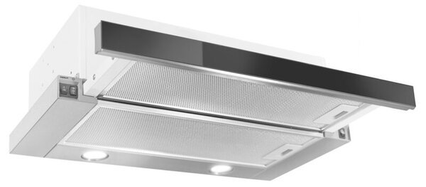 Okap TOFLESZ Vega Glass 50 cm Czarne szkÅo 279.4m3/h 63dB klasa C