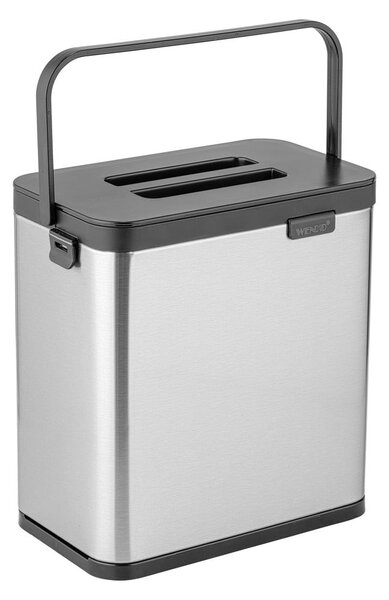 Pojemnik na odpadki organiczne w kolorze matowego srebra 3 l Colin – Wenko