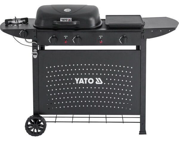 Grill ogrodowy gazowy YATO YG-20008 11 kW 48 x 37 cm