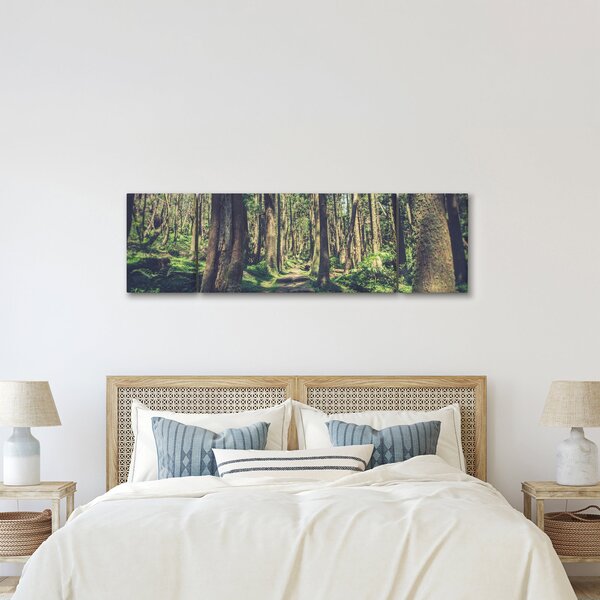 Obraz ścieżki pomiędzy drzewami (170x50 cm)