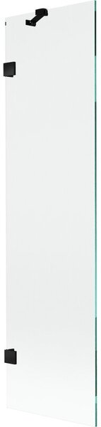 Mexen Lunar parawan nawannowy 1-skrzydłowy 50 x 150 cm, transparent, czarny - 897-050-000-70-00
