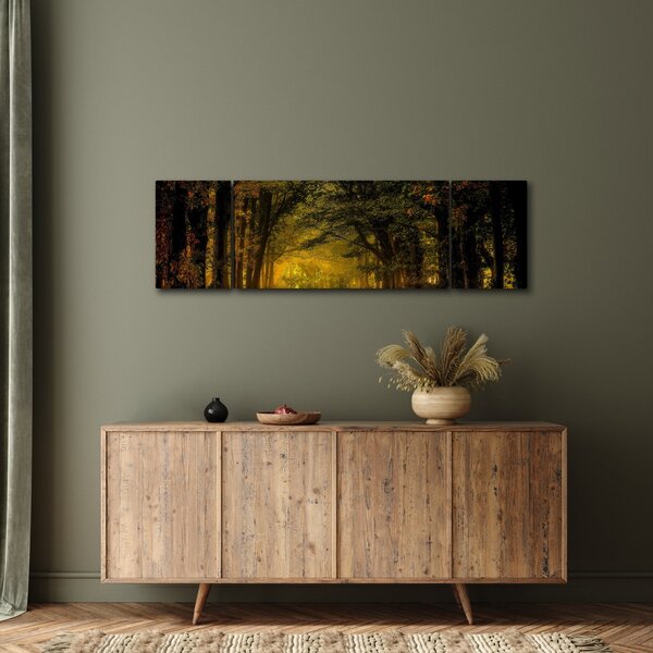 Obraz lasu (170x50 cm)